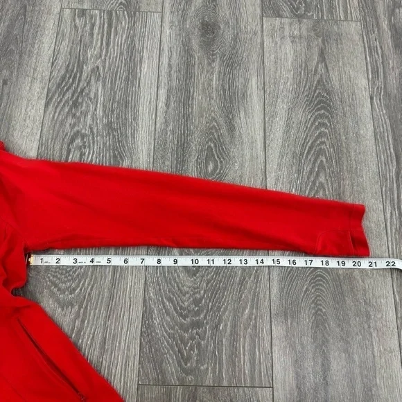Athleta Full Zip Jacket Women’s Size Small Red Orange Stretch Performance - Picture 11 of 11